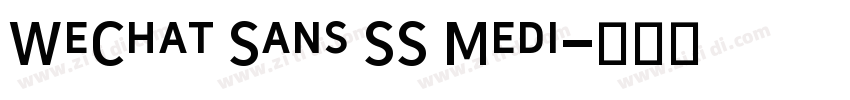 WeChat Sans SS Medi字体转换 WeChat Sans SS Medi字体转换